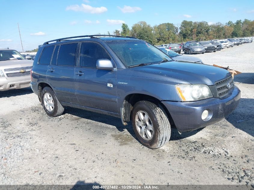 2003 TOYOTA HIGHLANDER LIMITED V6 #2992822443