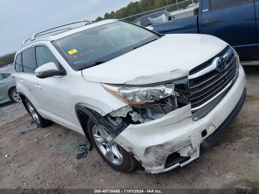 2015 TOYOTA HIGHLANDER LIMITED PLATINUM V6 #3035074498