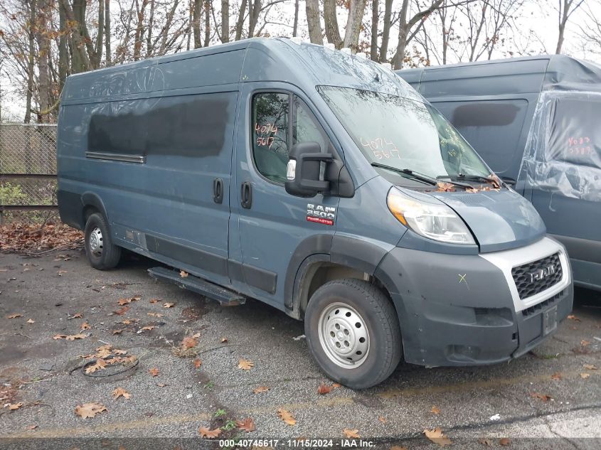 2019 RAM PROMASTER 3500 CARGO VAN HIGH ROOF 159 WB EXT #2995295874