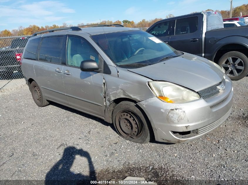 2004 TOYOTA SIENNA LE #3034053746