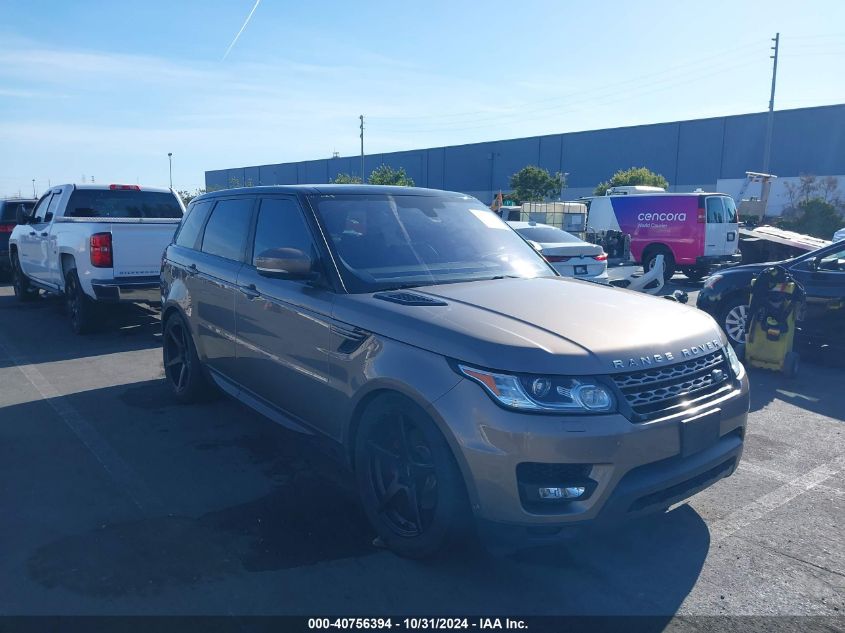 2016 LAND ROVER RANGE ROVER SPORT 3.0L V6 SUPERCHARGED SE #2989127404