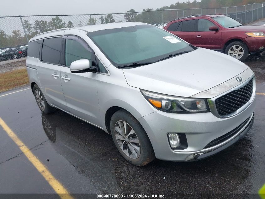 2016 KIA SEDONA SX #3021948861