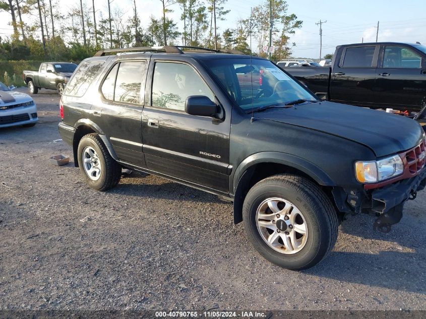 2002 ISUZU RODEO LS 3.2L V6/LSE 3.2L V6/S 3.2L V6 #2995294819