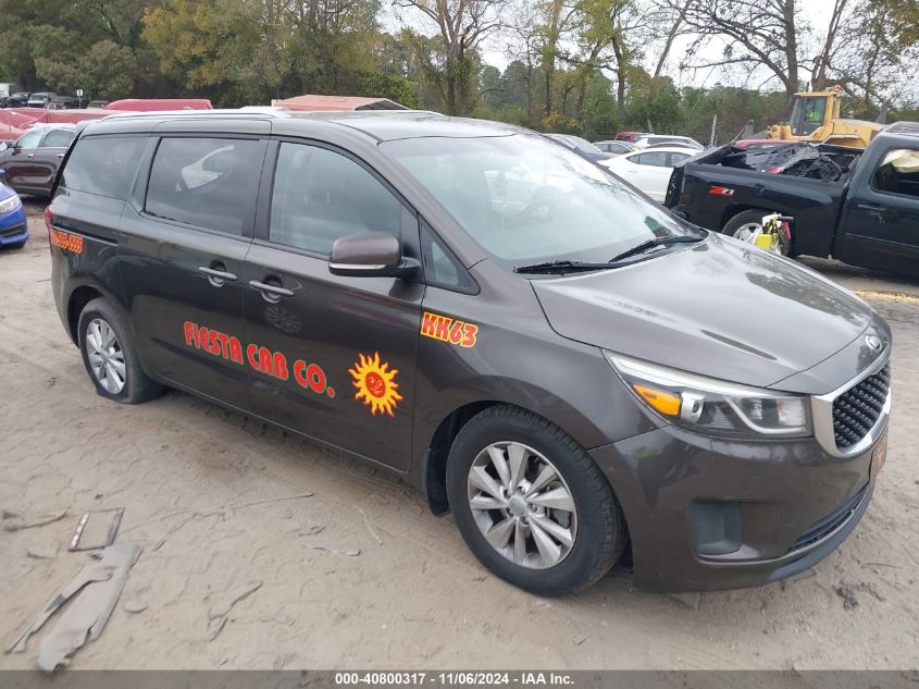 2016 KIA SEDONA LX #3051077522