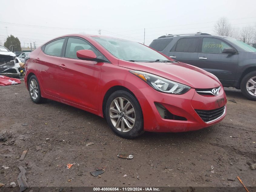 2016 HYUNDAI ELANTRA SE #3030609955