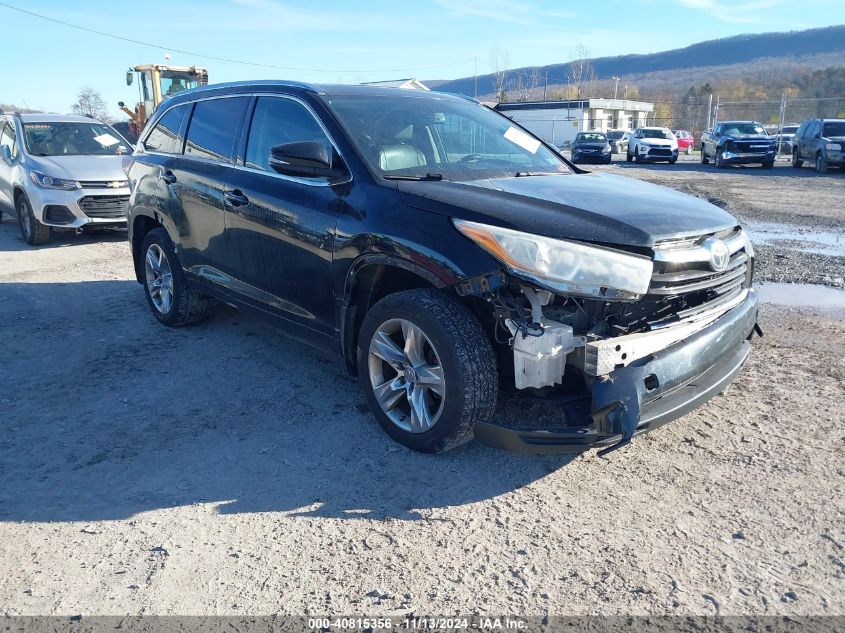 2015 TOYOTA HIGHLANDER LIMITED PLATINUM V6 #3035072453