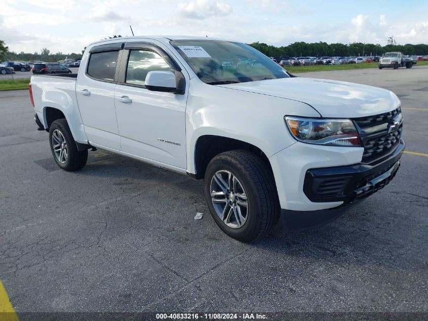 2022 CHEVROLET COLORADO 2WD  SHORT BOX WT #2990346080