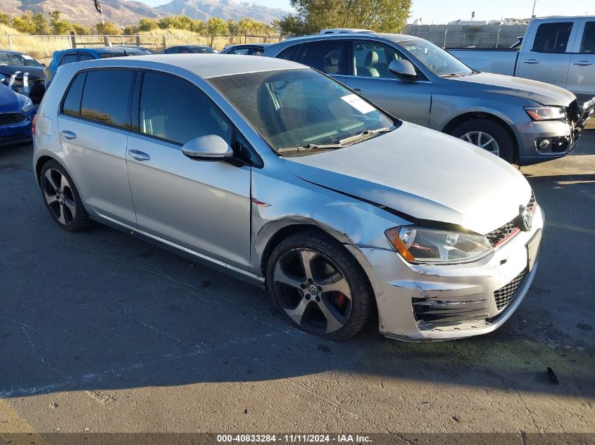 2015 VOLKSWAGEN GOLF GTI 2.0T S 4-DOOR #3037550961