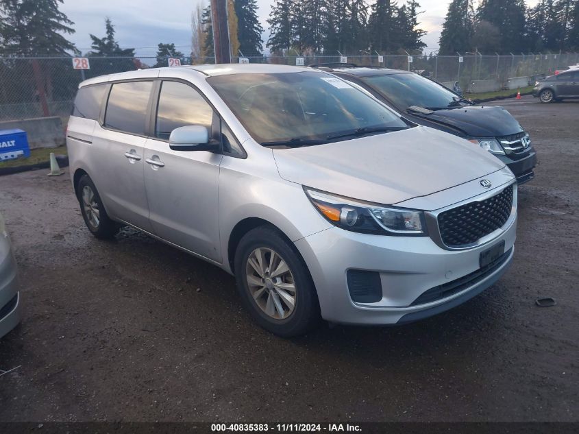 2016 KIA SEDONA L #3035094372