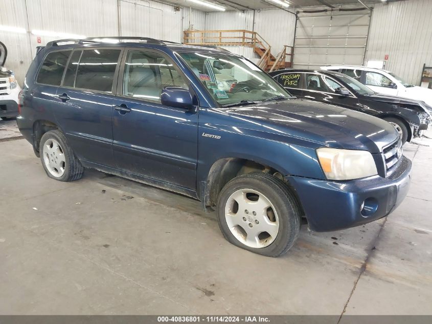 2004 TOYOTA HIGHLANDER LIMITED V6 #3035083601