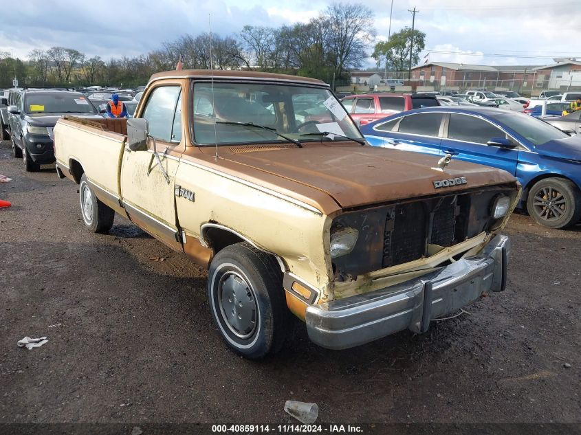 1986 DODGE D-SERIES D150 #2992808986