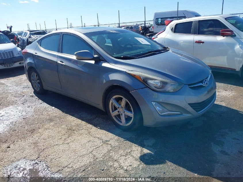 2015 HYUNDAI ELANTRA SE #3036721958