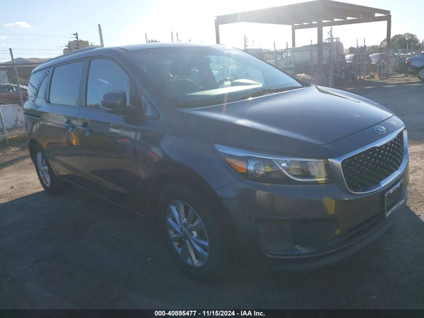 2015 KIA SEDONA LX #3018514657