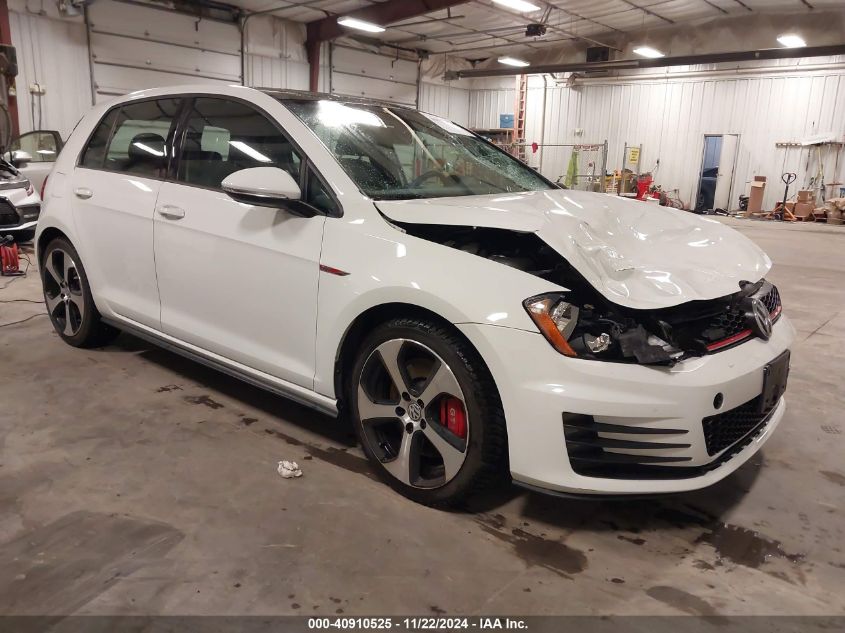 2017 VOLKSWAGEN GOLF GTI SE 4-DOOR #3045359956