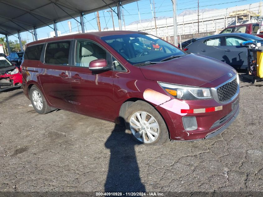 2018 KIA SEDONA LX #3056062879