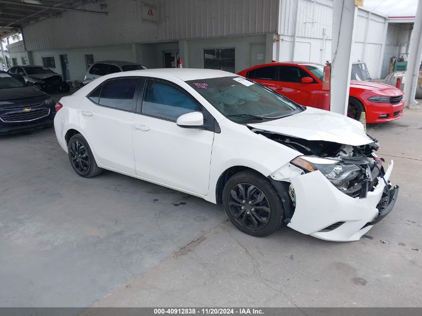 2016 TOYOTA COROLLA LE #3035070351