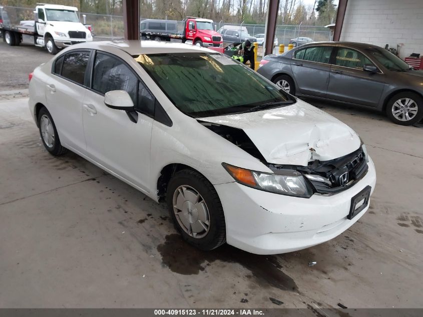 2012 HONDA CIVIC HF #3035093872