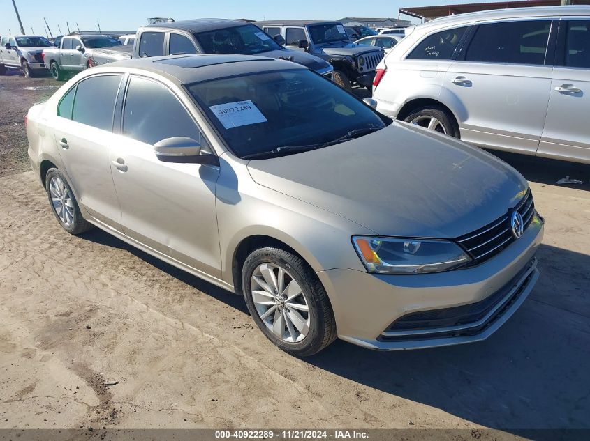 2015 VOLKSWAGEN JETTA 1.8T SE #2995300876