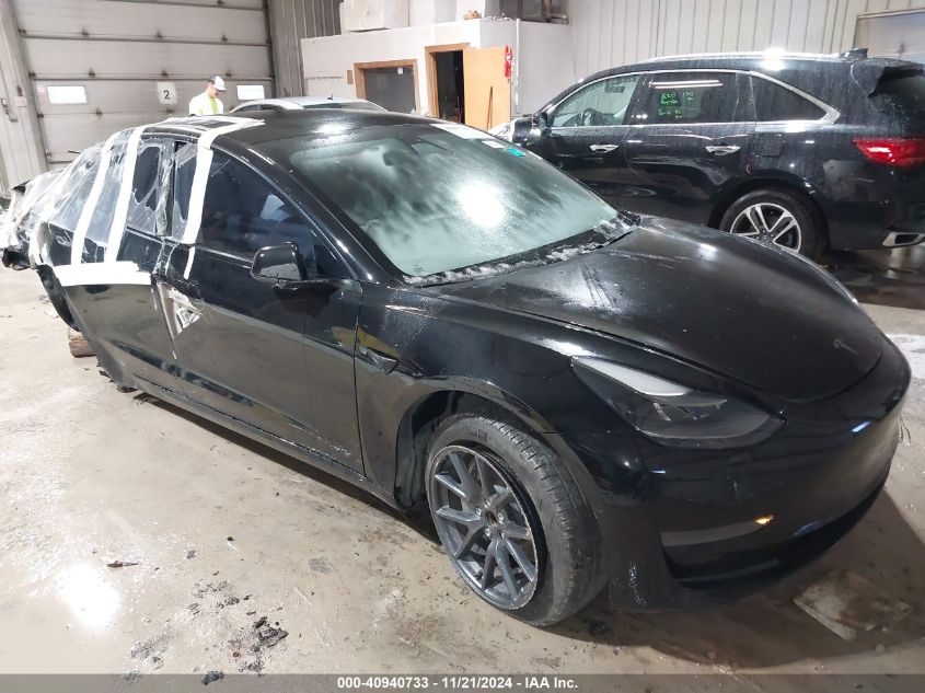 2021 TESLA MODEL 3 STANDARD RANGE PLUS REAR-WHEEL DRIVE #3035081875