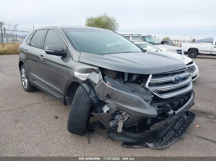 2017 FORD EDGE TITANIUM #3035088925