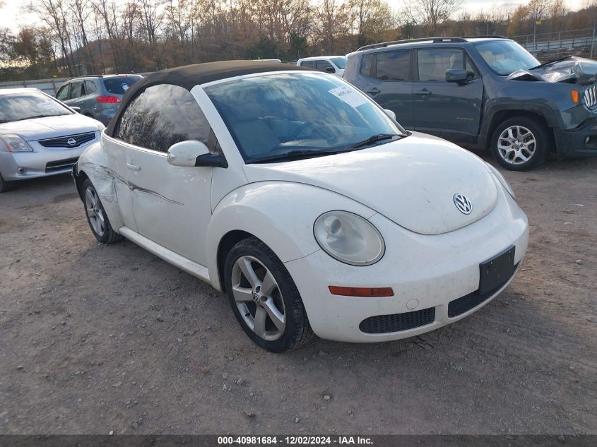 2007 VOLKSWAGEN NEW BEETLE TRIPLE WHITE #3034051891