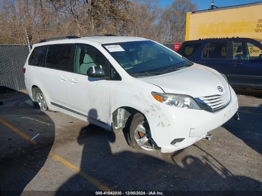 2016 TOYOTA SIENNA LE 8 PASSENGER #3035080290