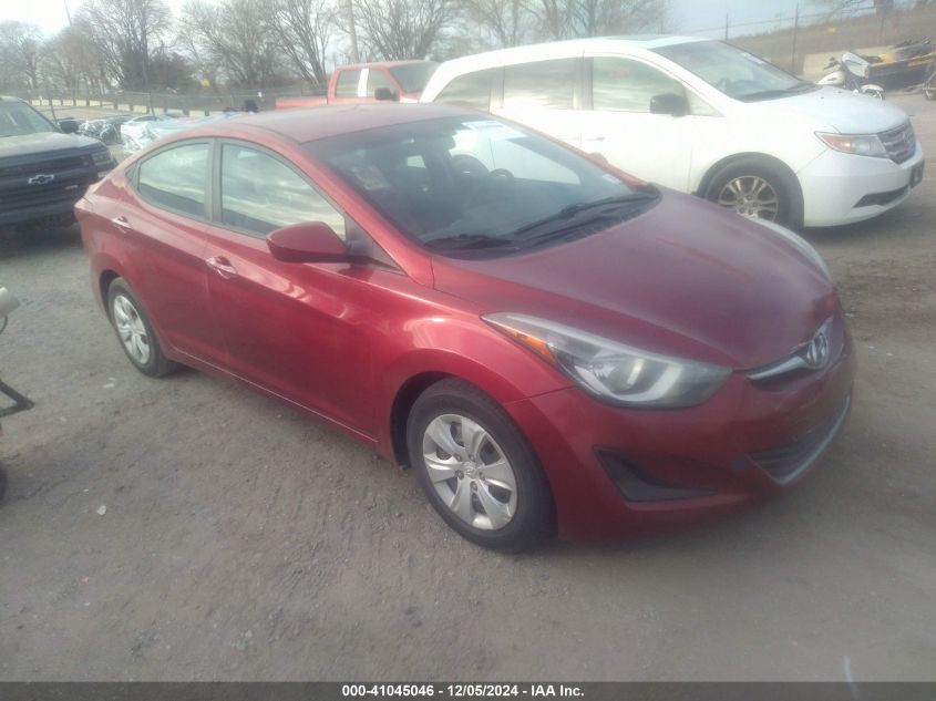 2016 HYUNDAI ELANTRA SE #3035080260