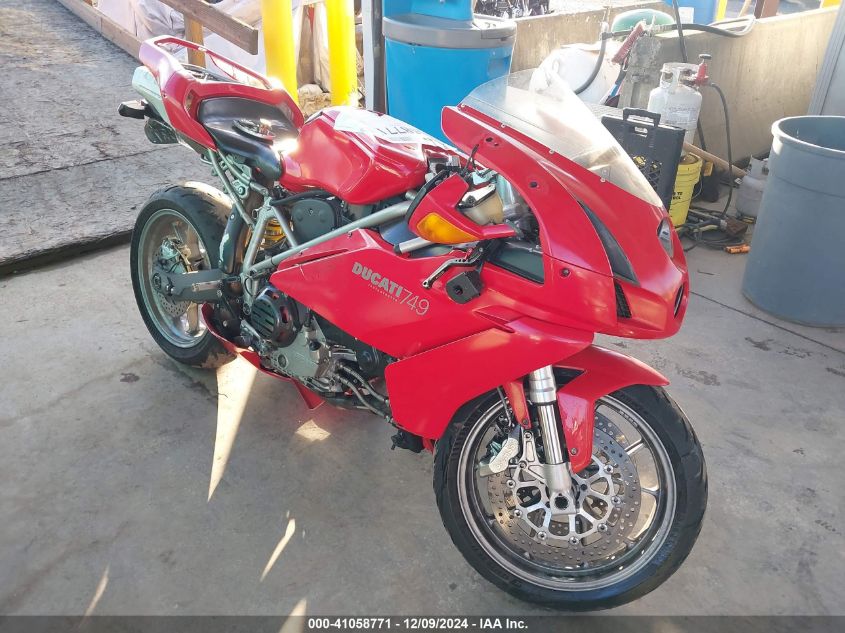 2003 DUCATI 749 BIPOSTO #3035090459