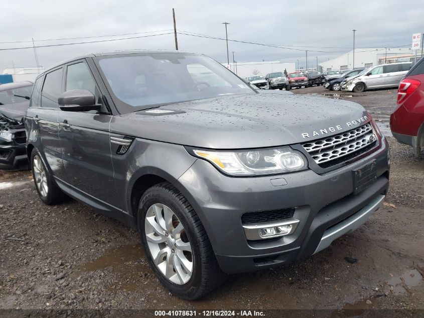 2016 LAND ROVER RANGE ROVER SPORT 3.0L V6 SUPERCHARGED HSE #3056066894