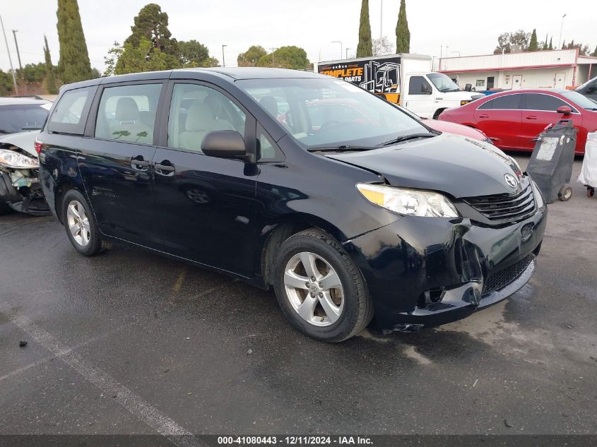 2017 TOYOTA SIENNA L 7 PASSENGER #3035092038