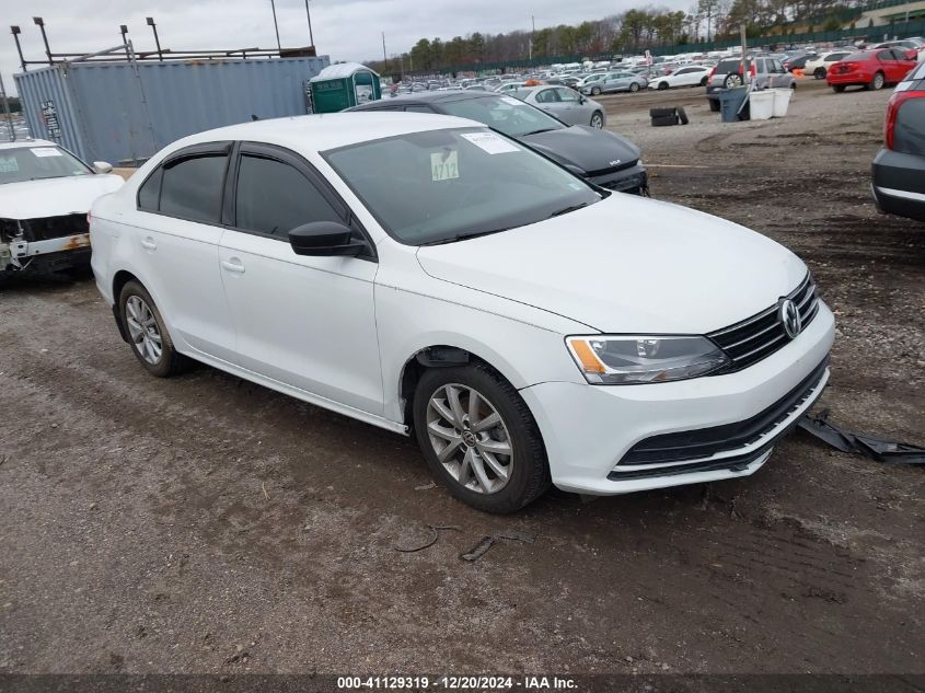 2015 VOLKSWAGEN JETTA 1.8T SE #3051091732