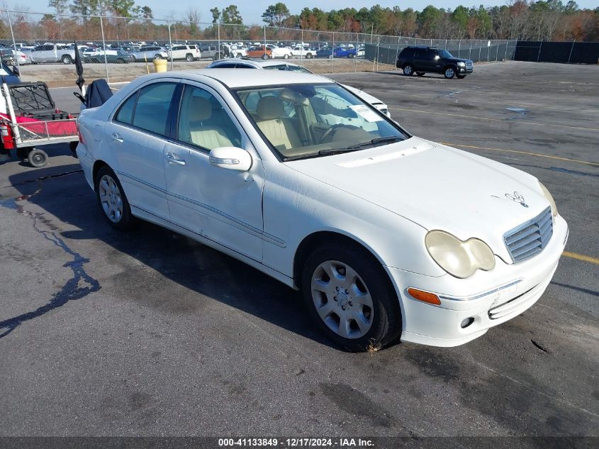 2006 MERCEDES-BENZ C 280 LUXURY #3034048267