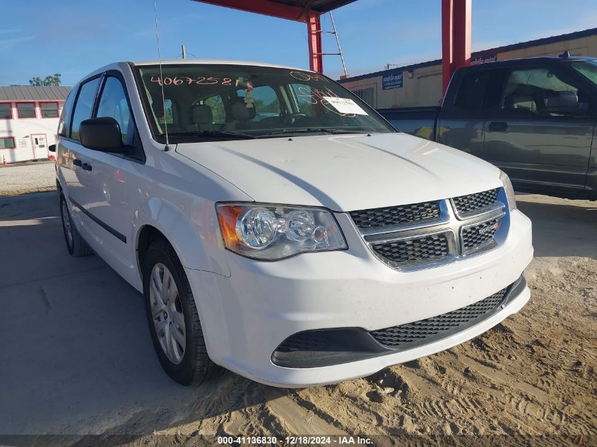 2016 DODGE GRAND CARAVAN AMERICAN VALUE PKG #3042563881