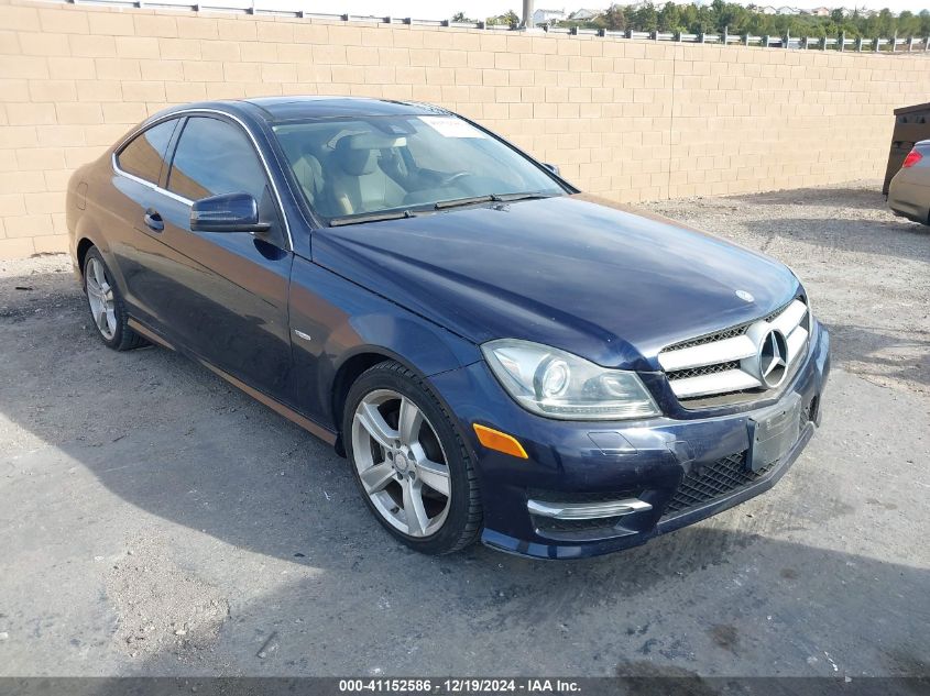 2012 MERCEDES-BENZ C 250 #3054888010