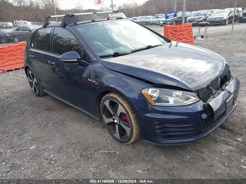 2016 VOLKSWAGEN GOLF GTI S 4-DOOR #3042563696