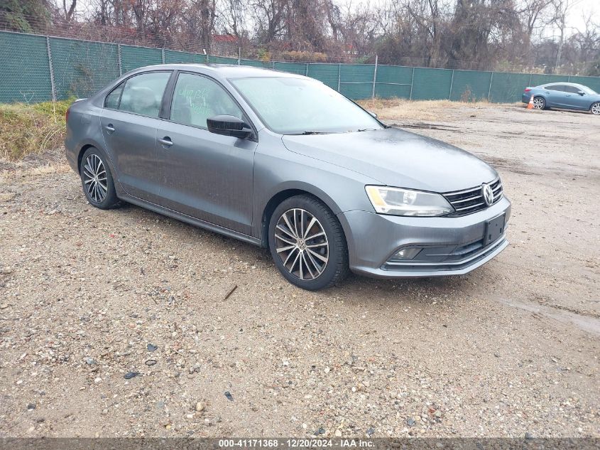 2015 VOLKSWAGEN JETTA 1.8T SPORT #3034048012