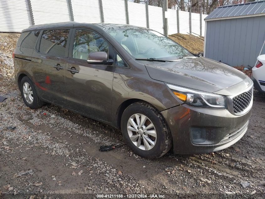 2016 KIA SEDONA LX #3042563427