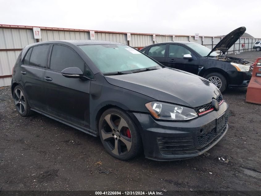 2017 VOLKSWAGEN GOLF GTI AUTOBAHN 4-DOOR/S 4-DOOR/SE 4-DOOR/SPORT 4-DOOR #3046372744