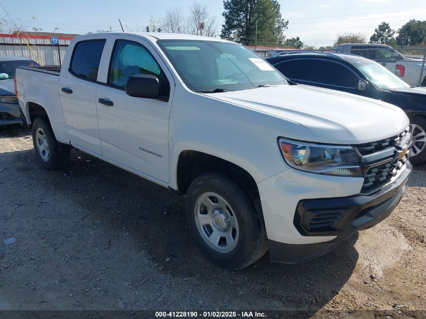 2022 CHEVROLET COLORADO 2WD  SHORT BOX WT #3069983594