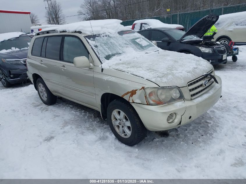 2002 TOYOTA HIGHLANDER V6 #3068522521