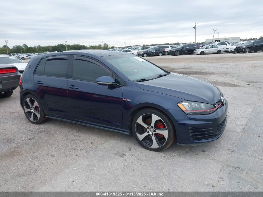 2015 VOLKSWAGEN GOLF GTI 2.0T SE 4-DOOR #3056071878