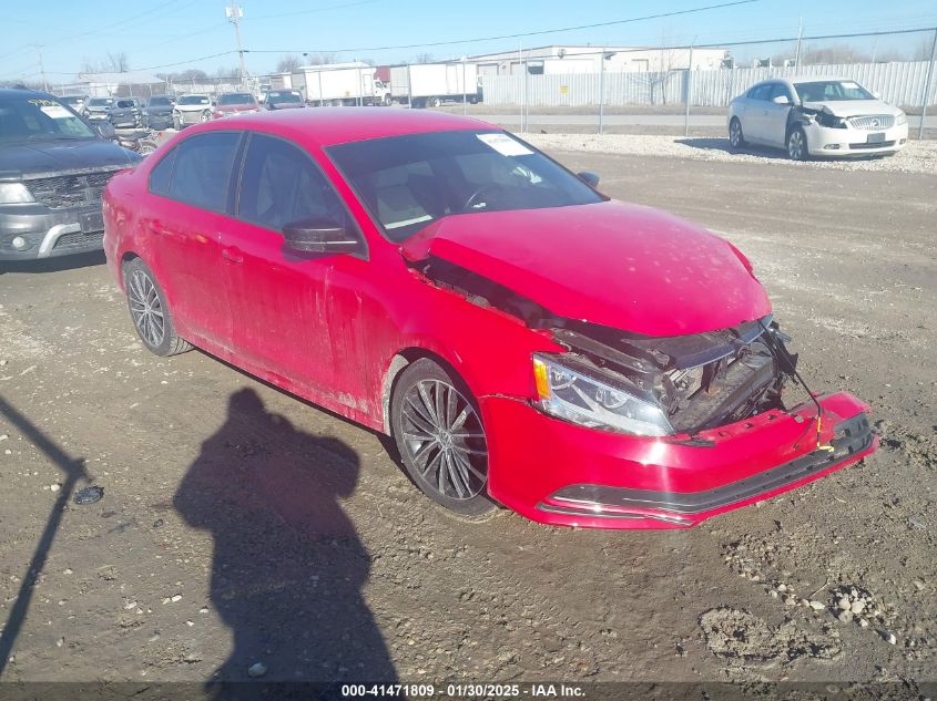 2016 VOLKSWAGEN JETTA 1.8T SPORT #3108472703