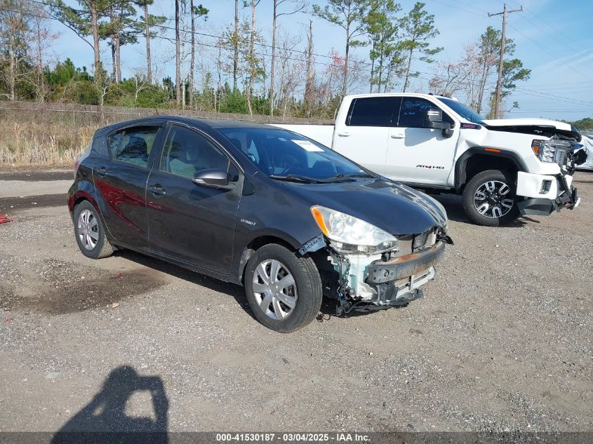 2013 TOYOTA PRIUS C ONE #3109647466