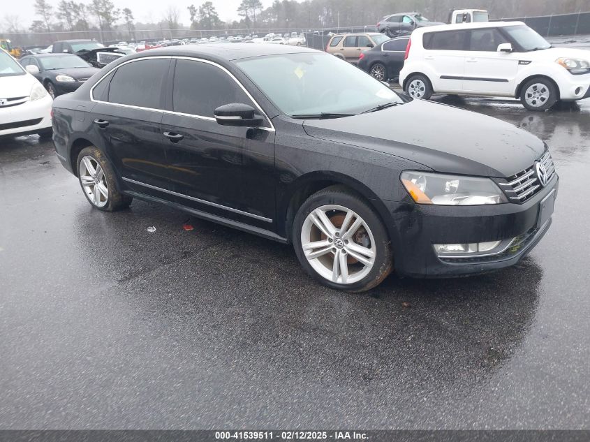 2013 VOLKSWAGEN PASSAT 2.0L TDI SE #3085605426