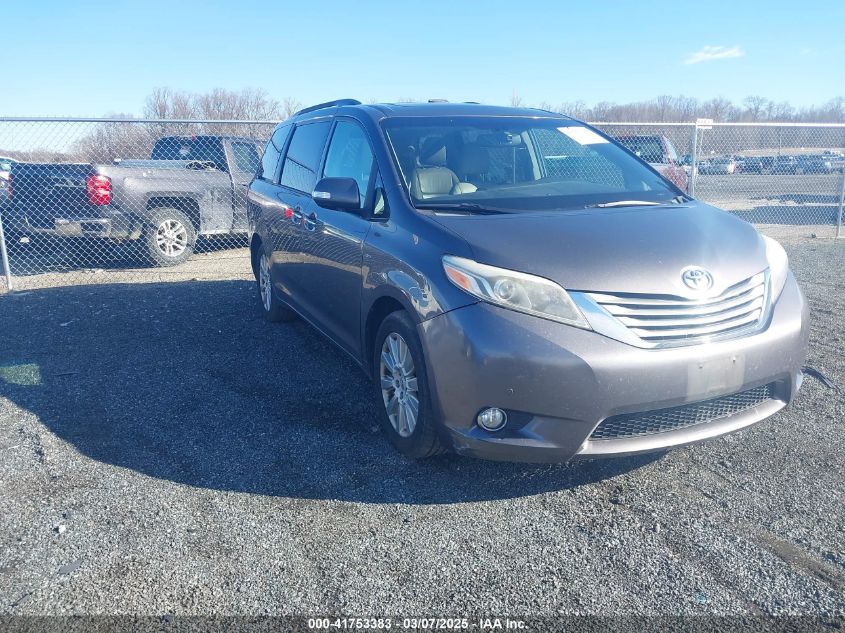 2016 TOYOTA SIENNA LIMITED PREMIUM 7 PASSENGER #3109632981