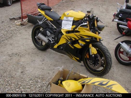 2008 YAMAHA YZFR6 L JYARJ16E38A004350