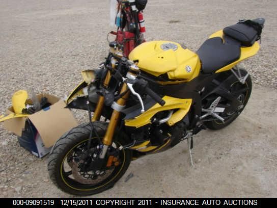 2008 YAMAHA YZFR6 L JYARJ16E38A004350