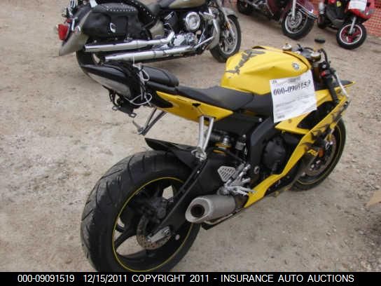 2008 YAMAHA YZFR6 L JYARJ16E38A004350