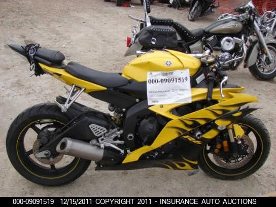 2008 YAMAHA YZFR6 L JYARJ16E38A004350