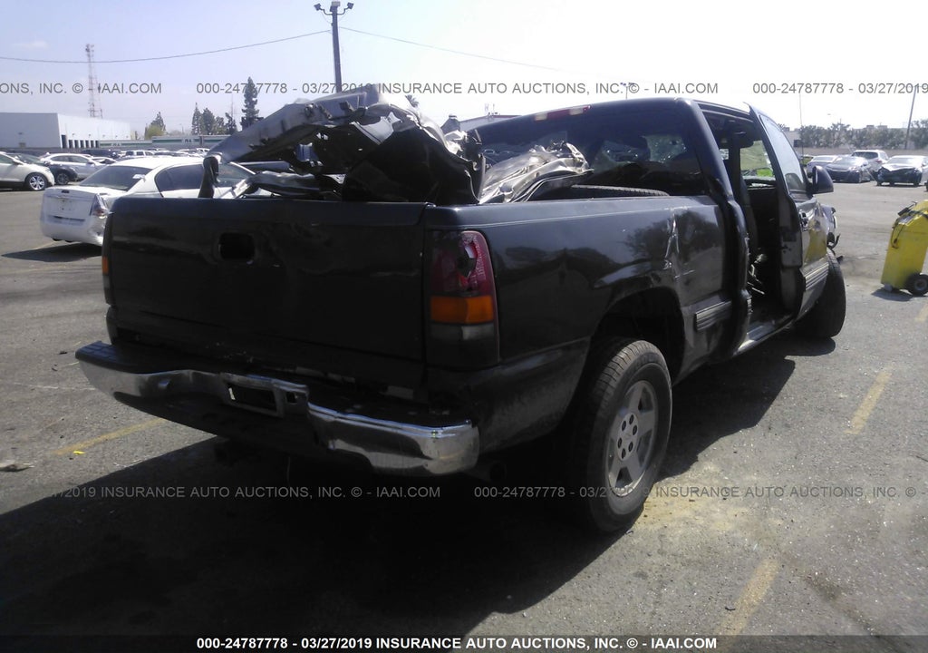 2001 Chevrolet Silverado 1500 Black vin: 2GCEC19V011130772